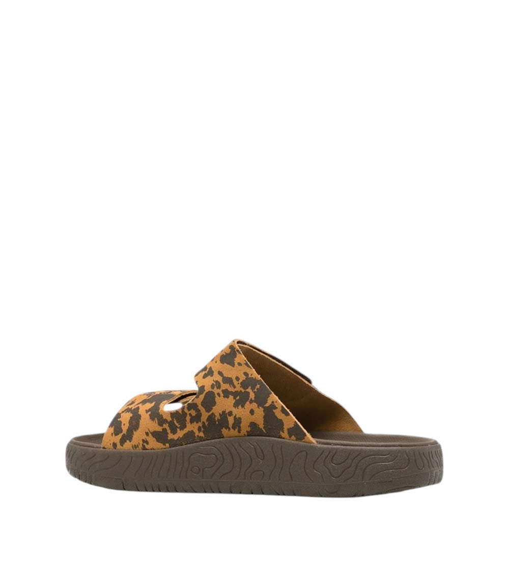 Brown Animal Print Cawil Sandals 2