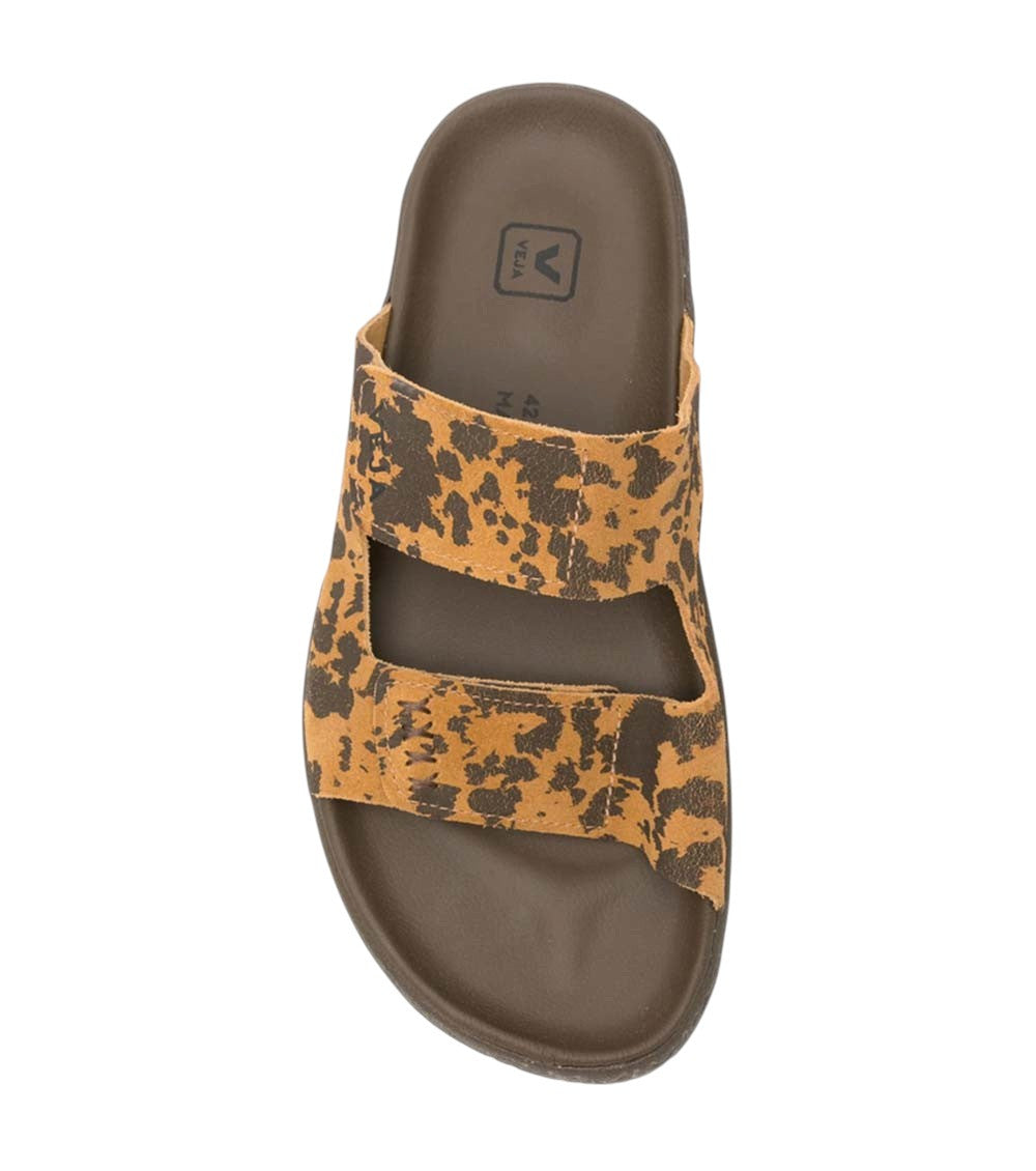Brown Animal Print Cawil Sandals 4