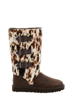 Dark Brown Printed Heritage Boots 1