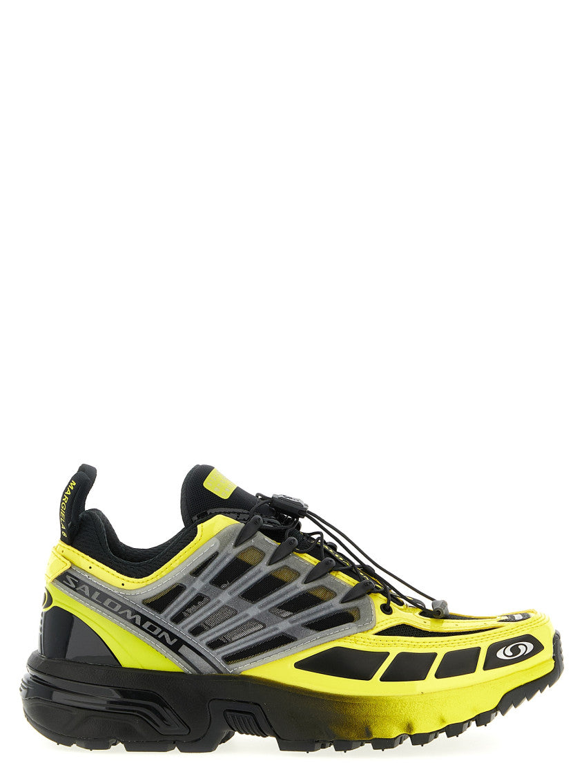 Yellow Logo Sneakers 1