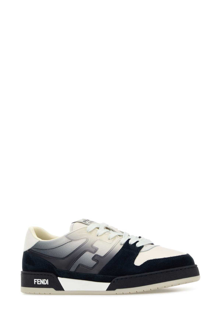 White Blue Logo Sneakers 2