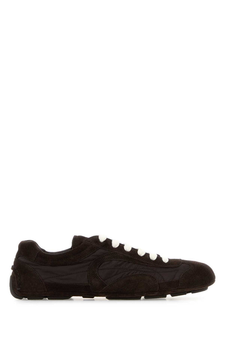 Brown Lace Up Sneakers 1