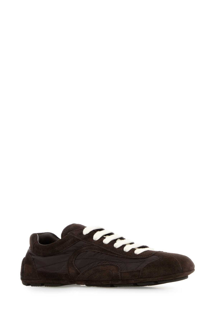 Brown Lace Up Sneakers 2