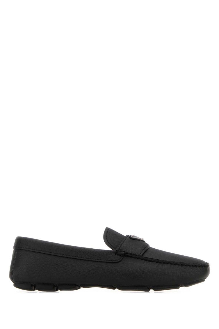 Black Leather Loafers 1