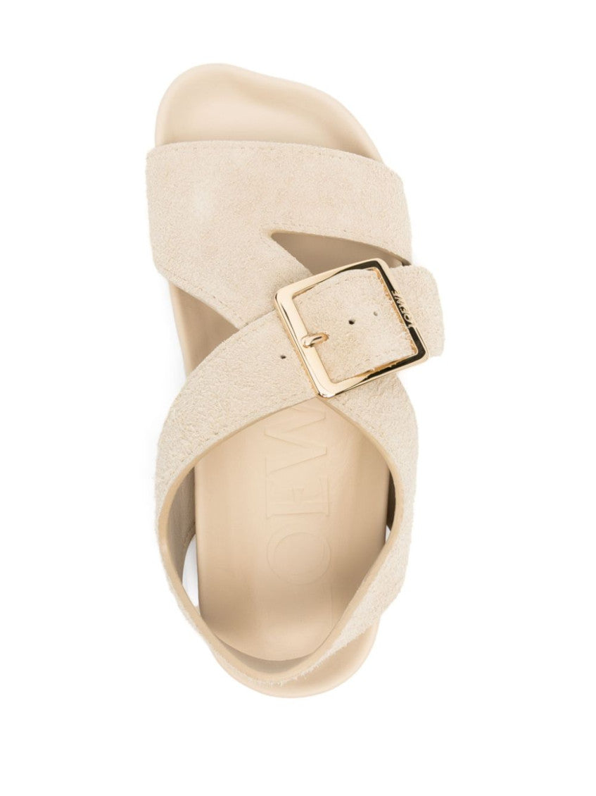 White Ease Leather Sandals 2