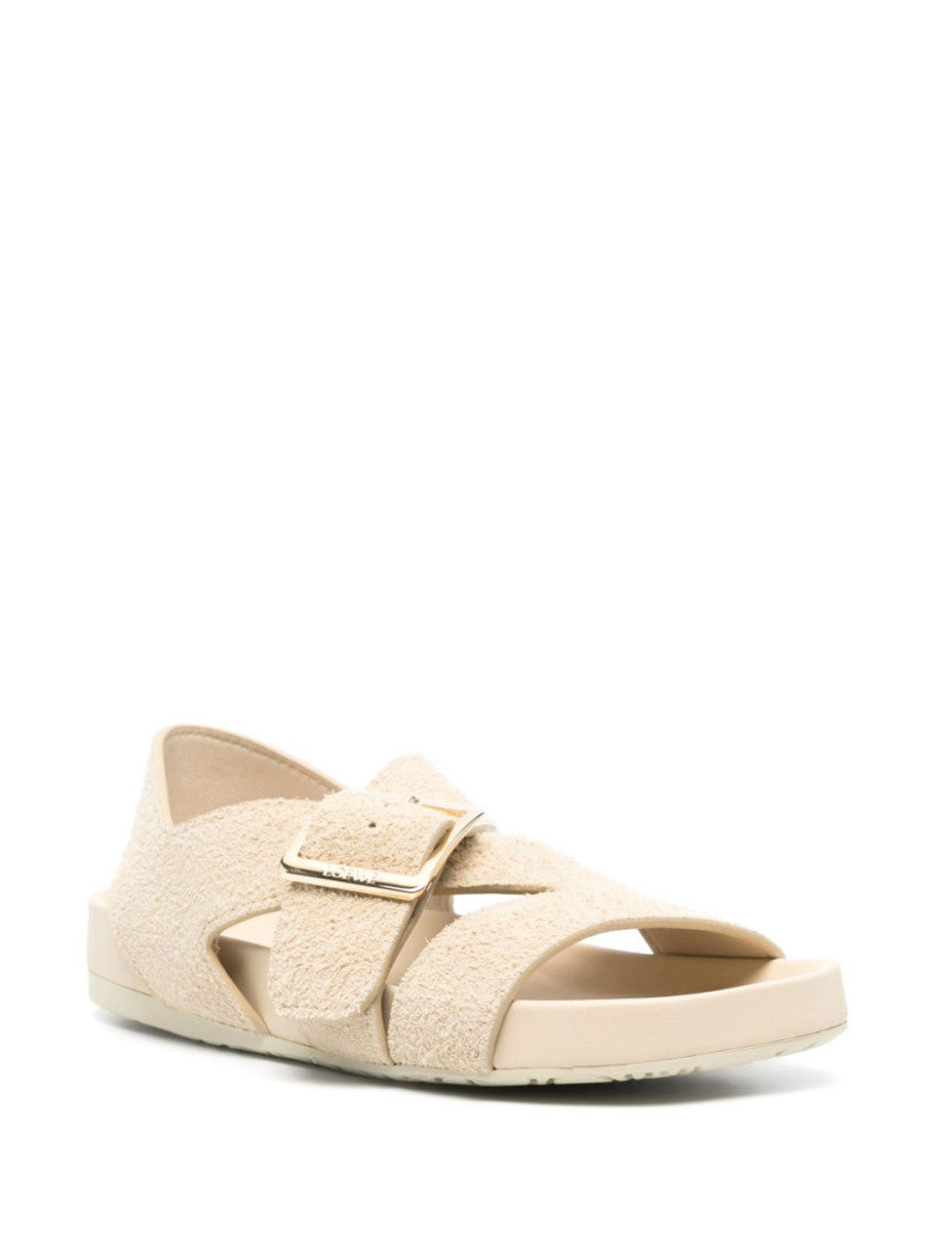 White Ease Leather Sandals 3