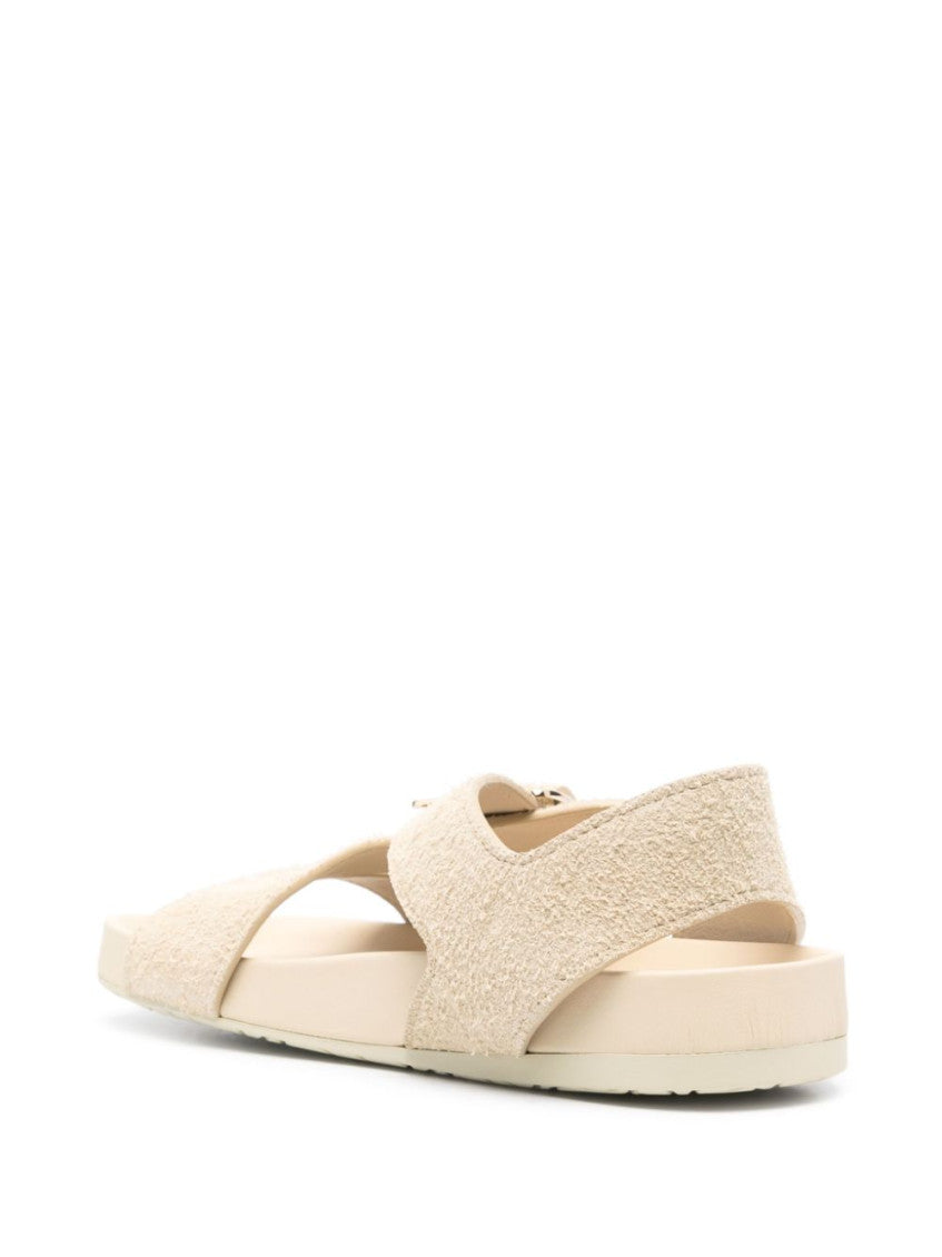 White Ease Leather Sandals 4