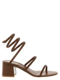 Brown Open Toe Heels 1