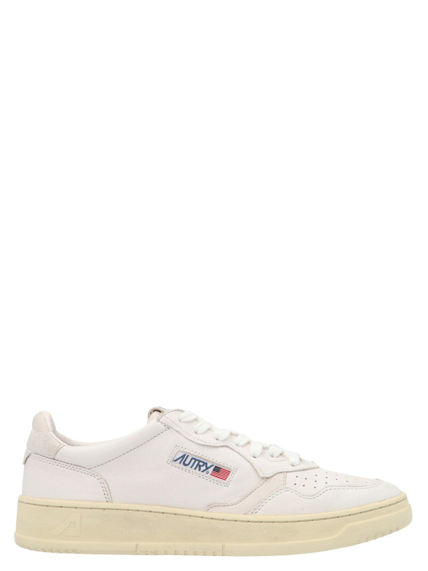 White Lace Up Sneakers 1