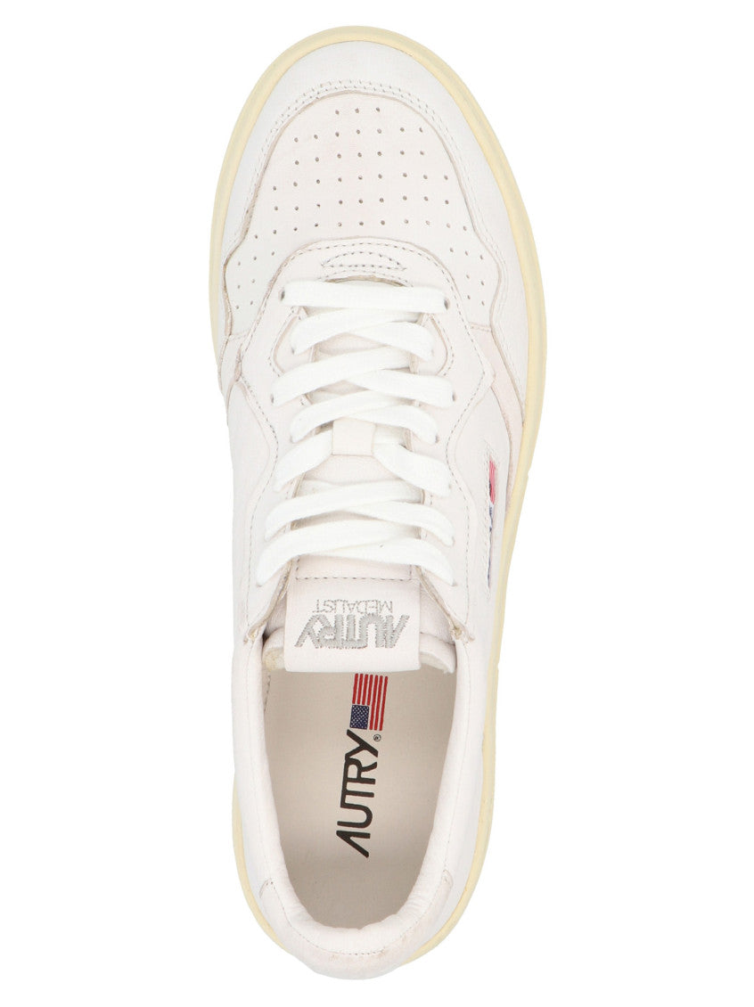 White Lace Up Sneakers 3