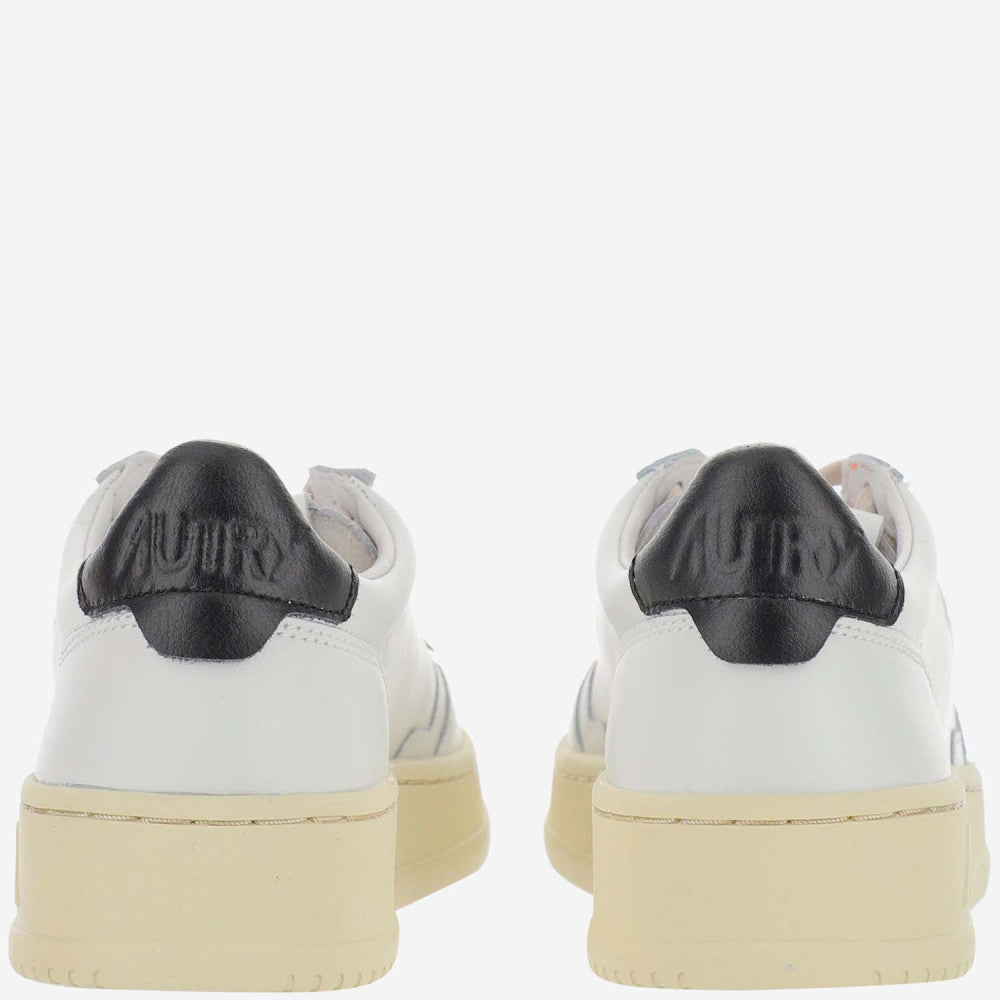 White Round Toe Sneakers 4