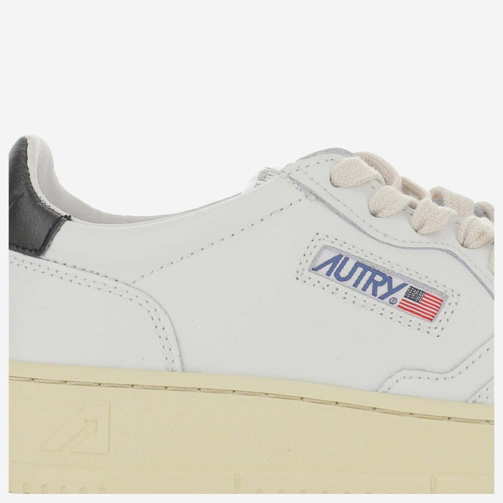 White Round Toe Sneakers 5