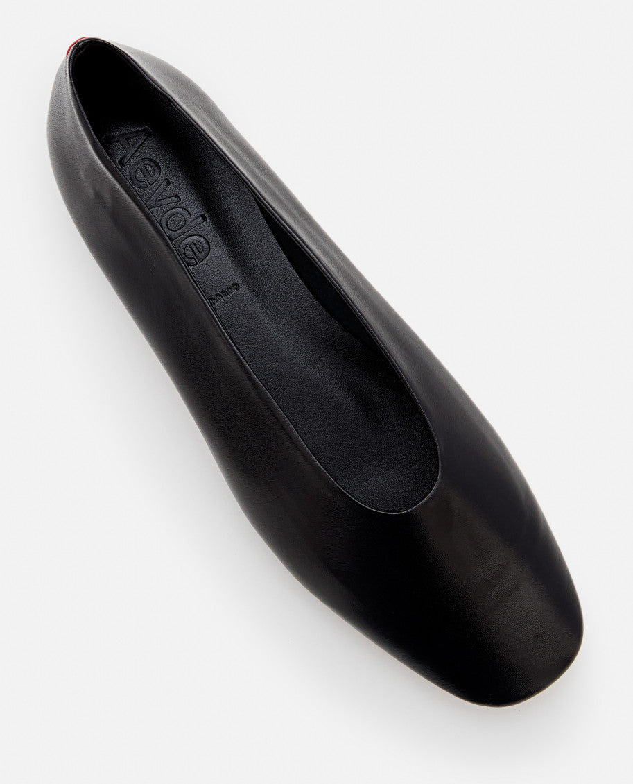 Black Slip On Ballet Flats 4