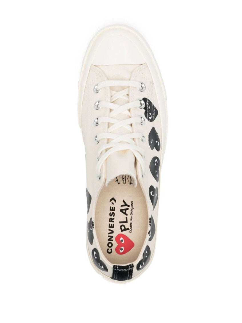 White Round Toe Sneakers 3