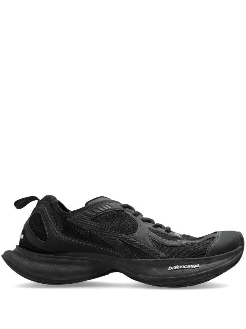 Black Lace Up Sneakers 1