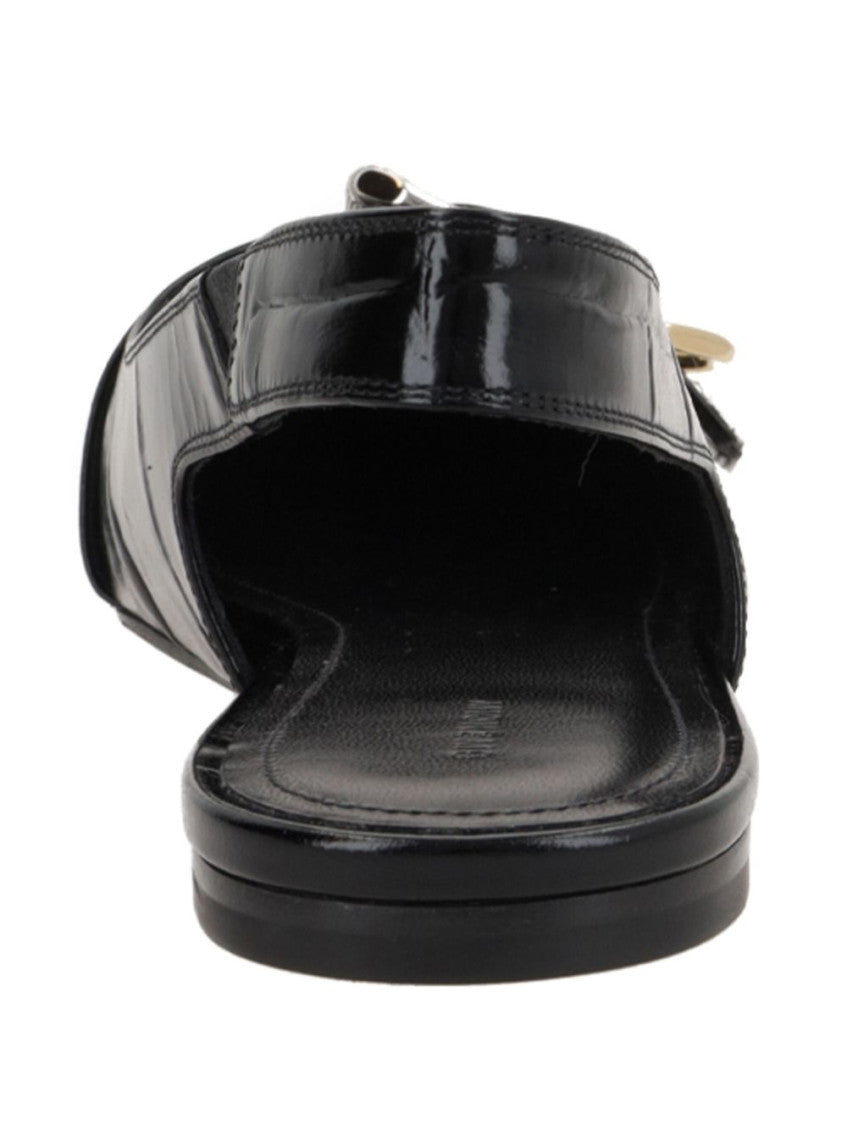 Black Leather Ballet Flats 4