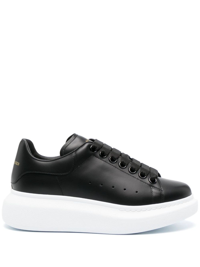 Black Oversize Leather Sneakers 1