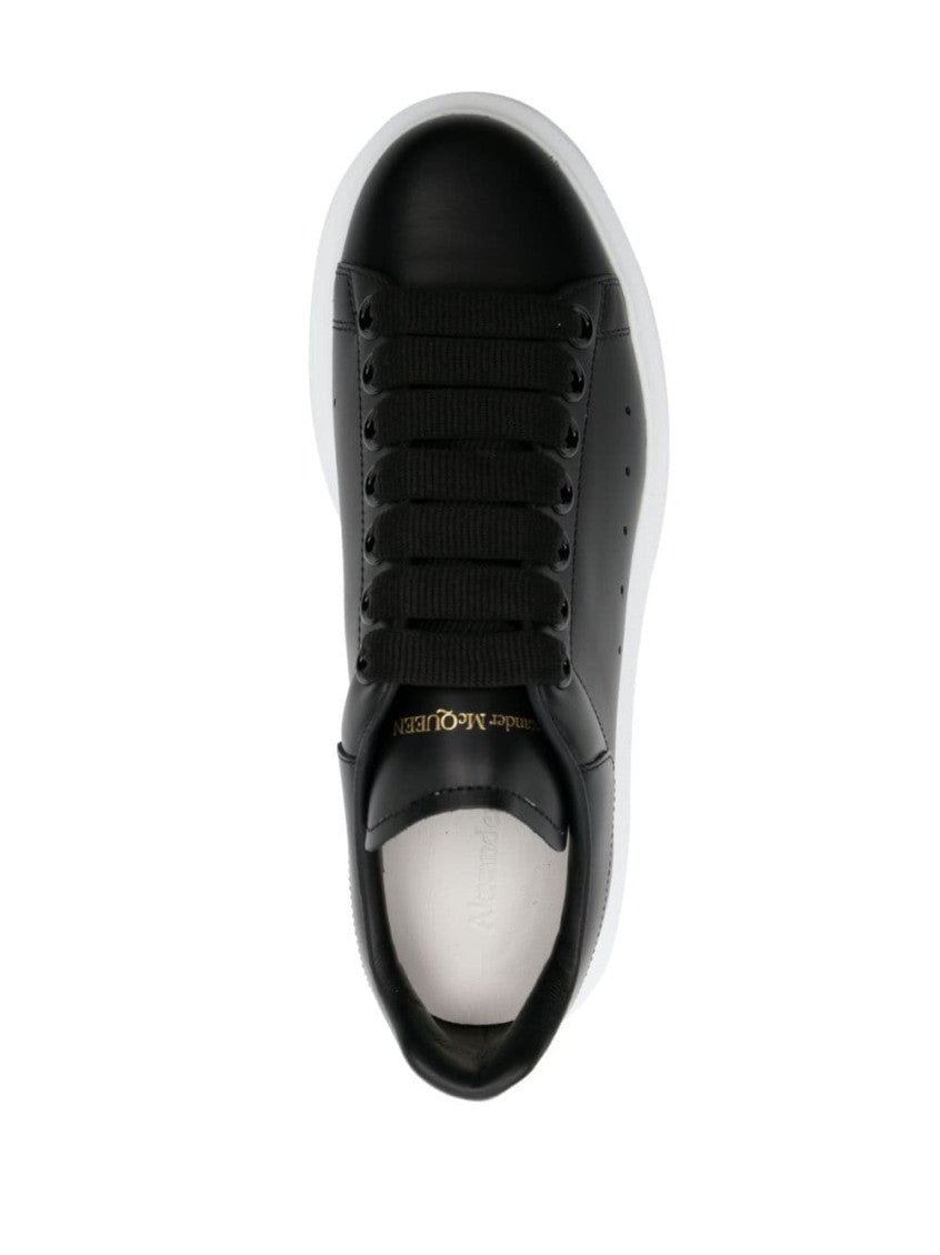 Black Oversize Leather Sneakers 2