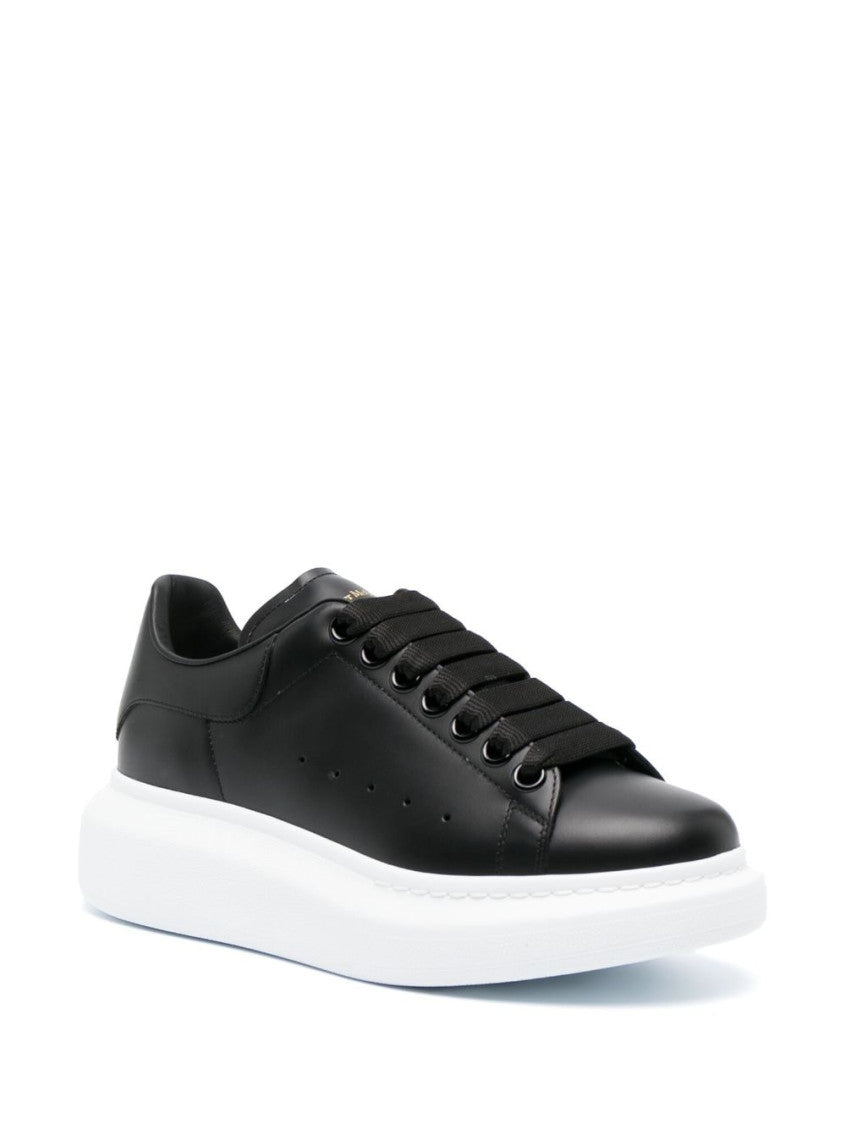 Black Oversize Leather Sneakers 3