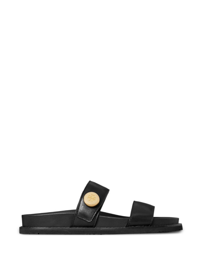 Black Romy Sport Leather Sandals 1