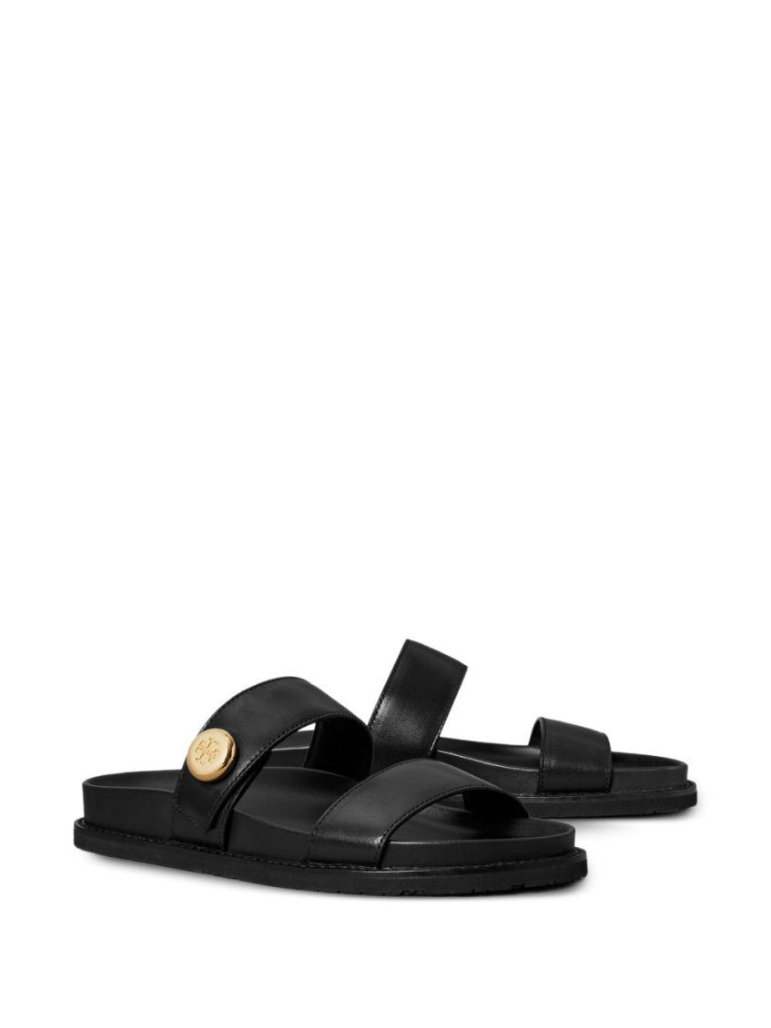 Black Romy Sport Leather Sandals 4