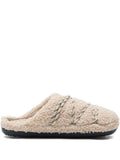 Beige Teddy Slides 1