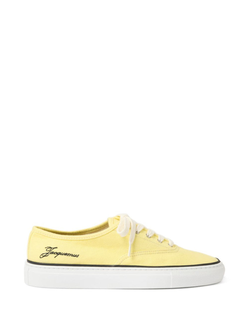 Yellow Logo Sneakers 1