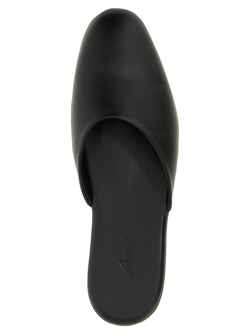 Black Leather Sandals 4
