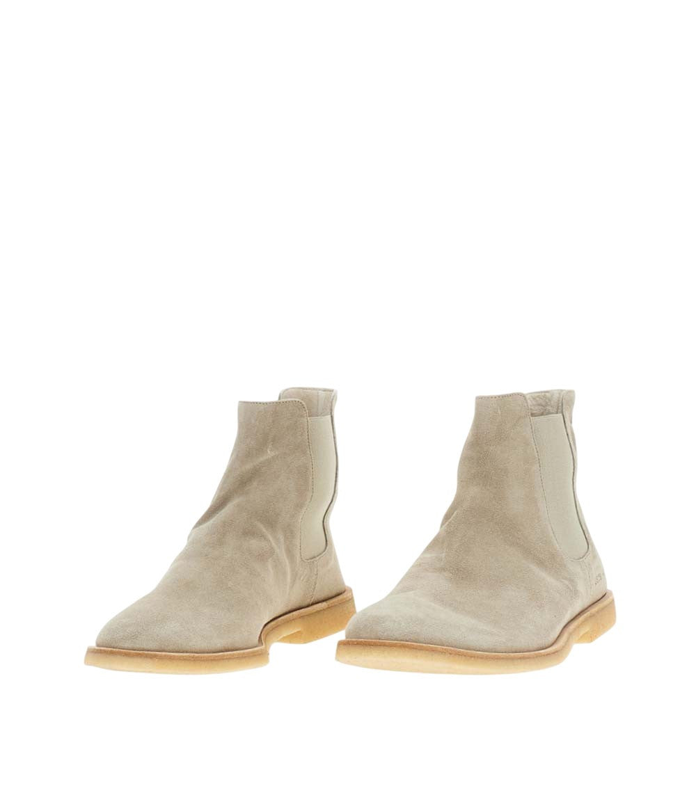 Beige Suede Boots 2