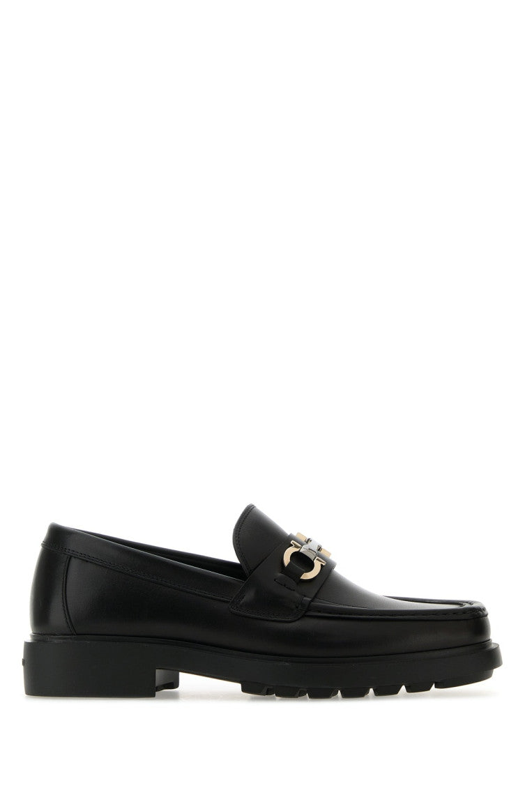 Black Leather Loafers 1