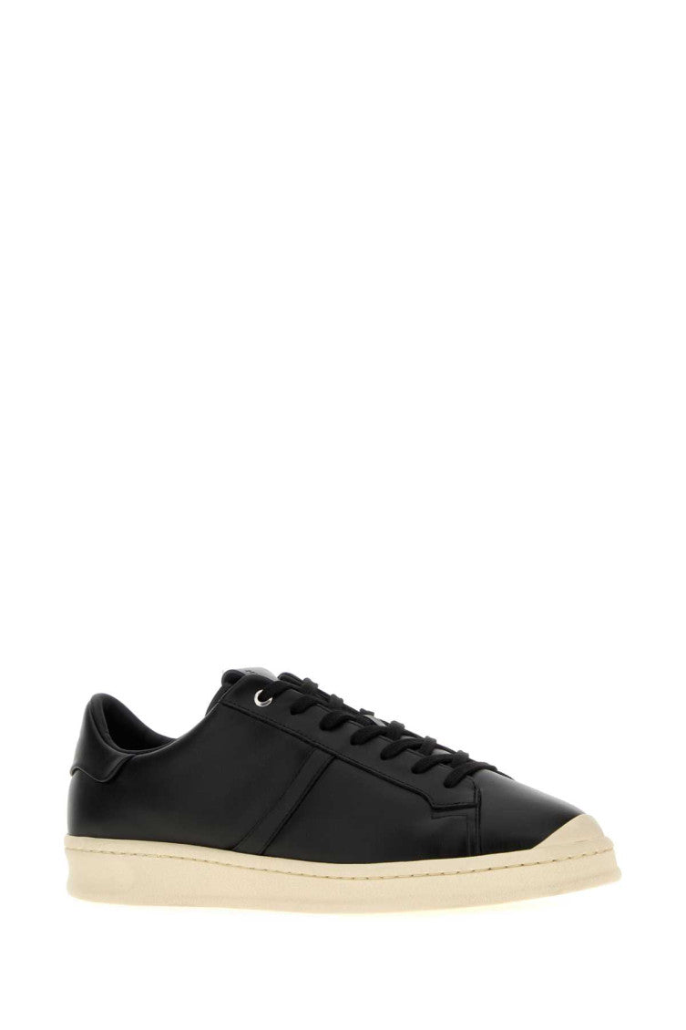 Black Leather Sneakers 2