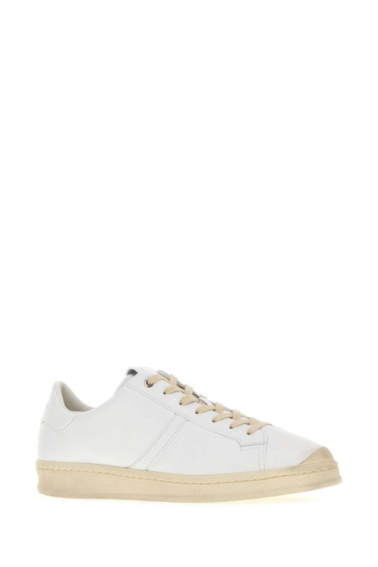 White Lace-up Sneakers 2