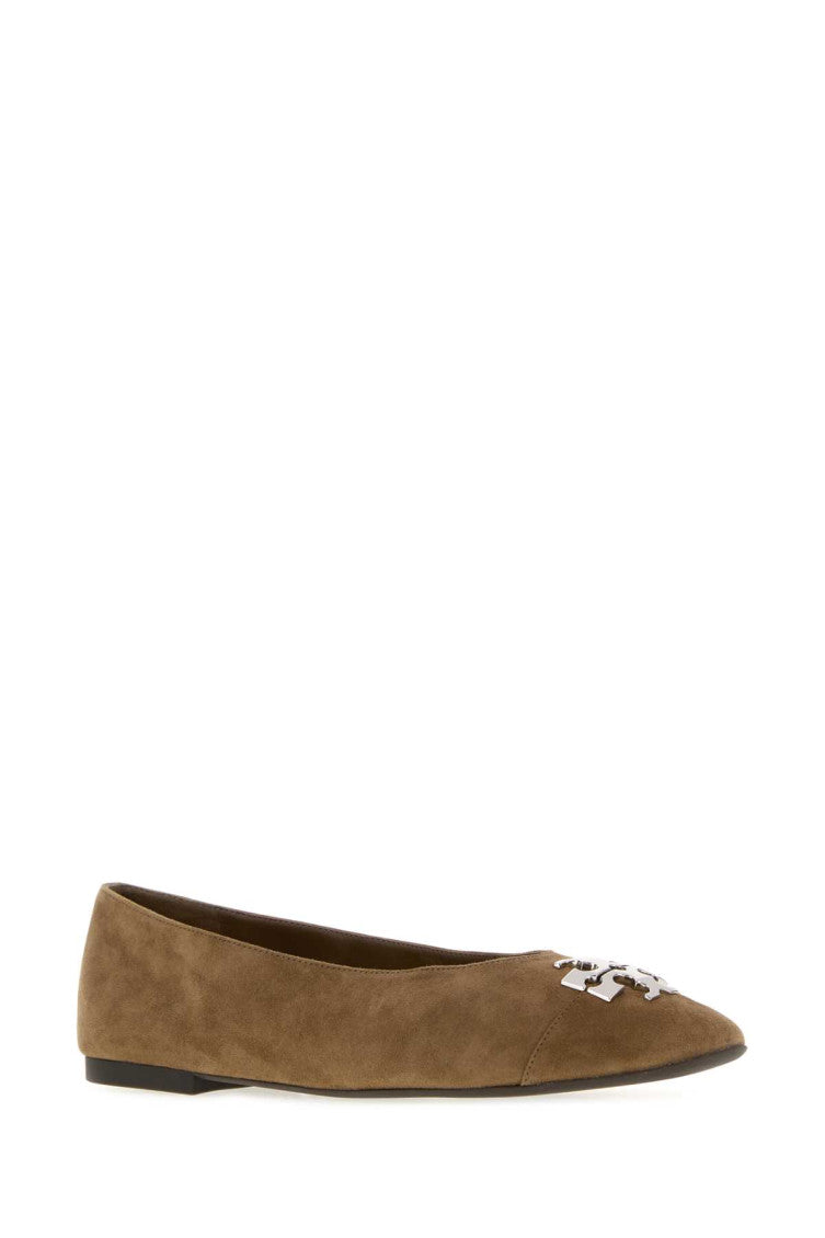 Brown Logo Ballet Flats 2