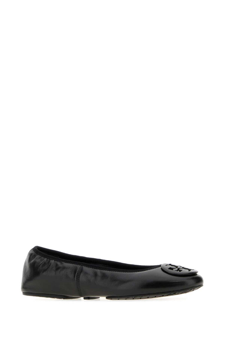 Black Leather Ballet Flats 2