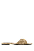 Beige Logo Sandals 1
