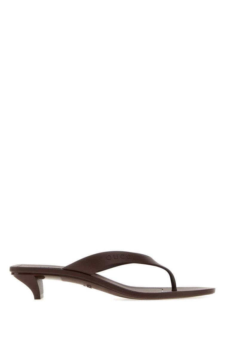 Brown Logo Heels 1