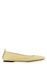 Yellow Leather Ballet Flats 1