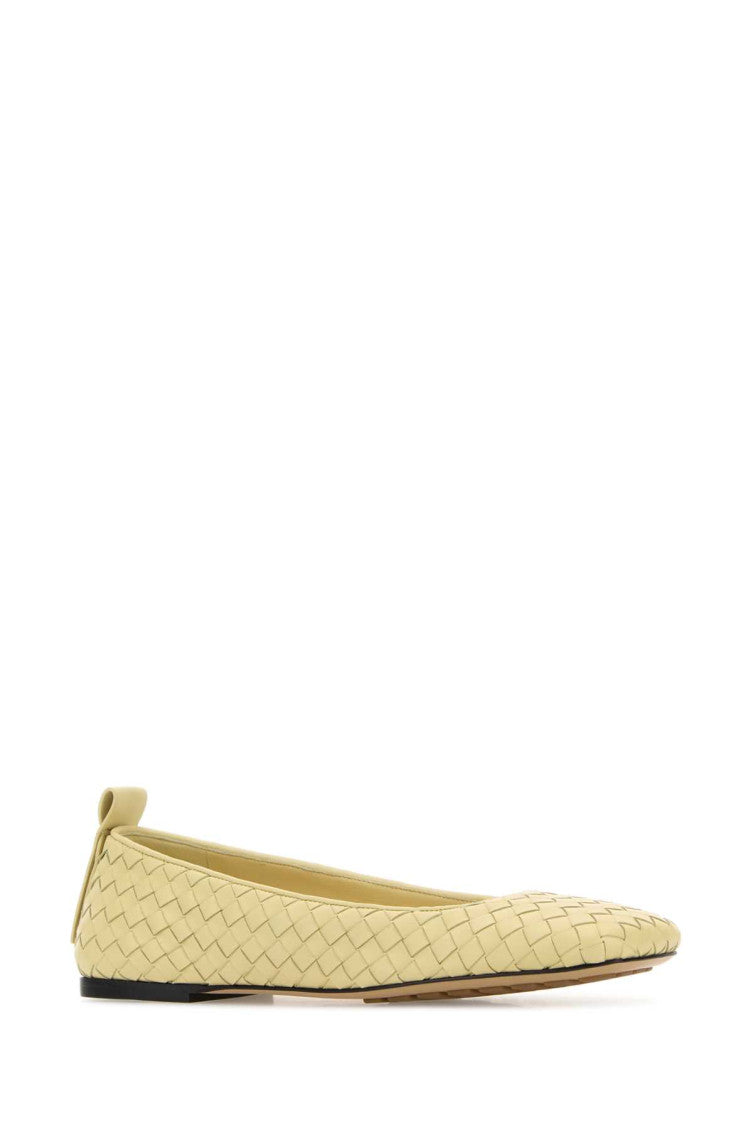 Yellow Leather Ballet Flats 2