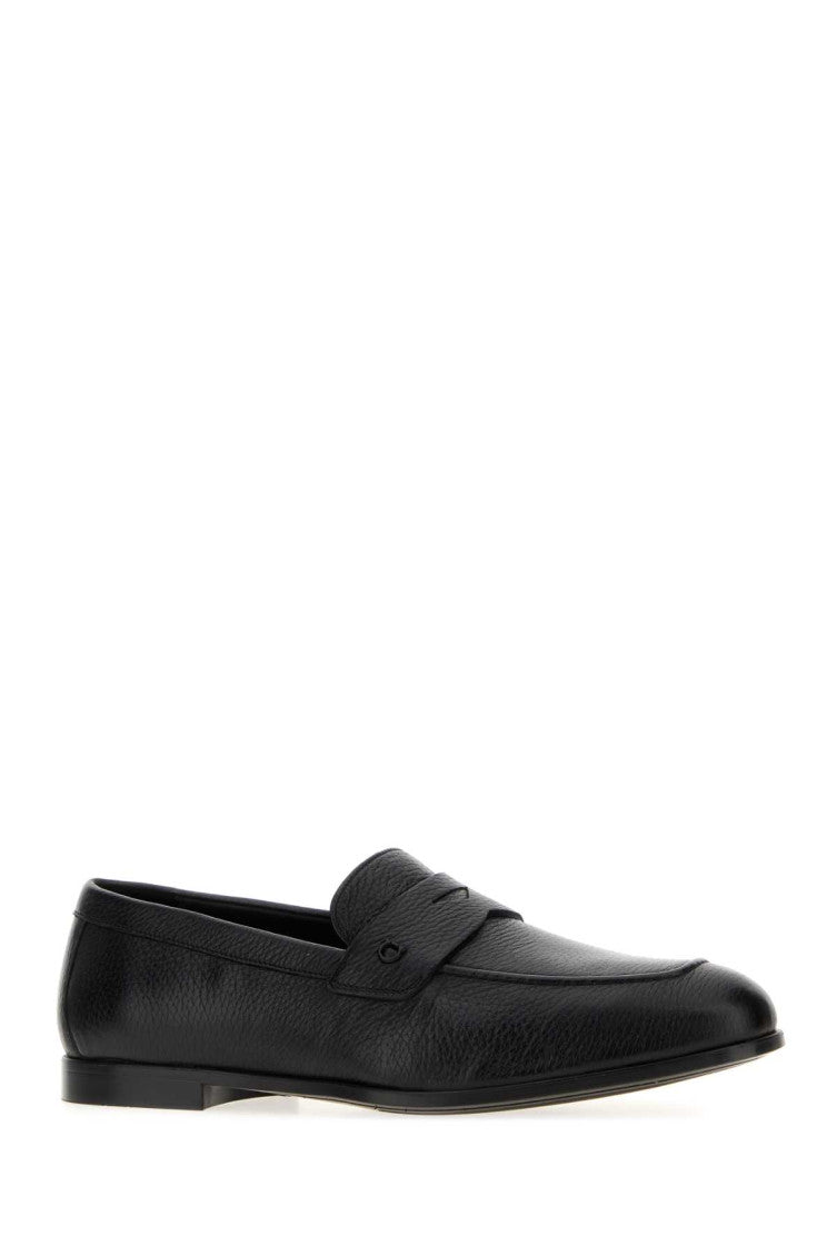 Black Leather Loafers 2