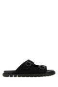 Black Slip-on Sandals 1