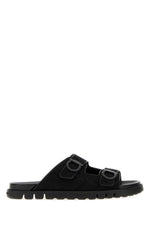 Black Slip-on Sandals 1