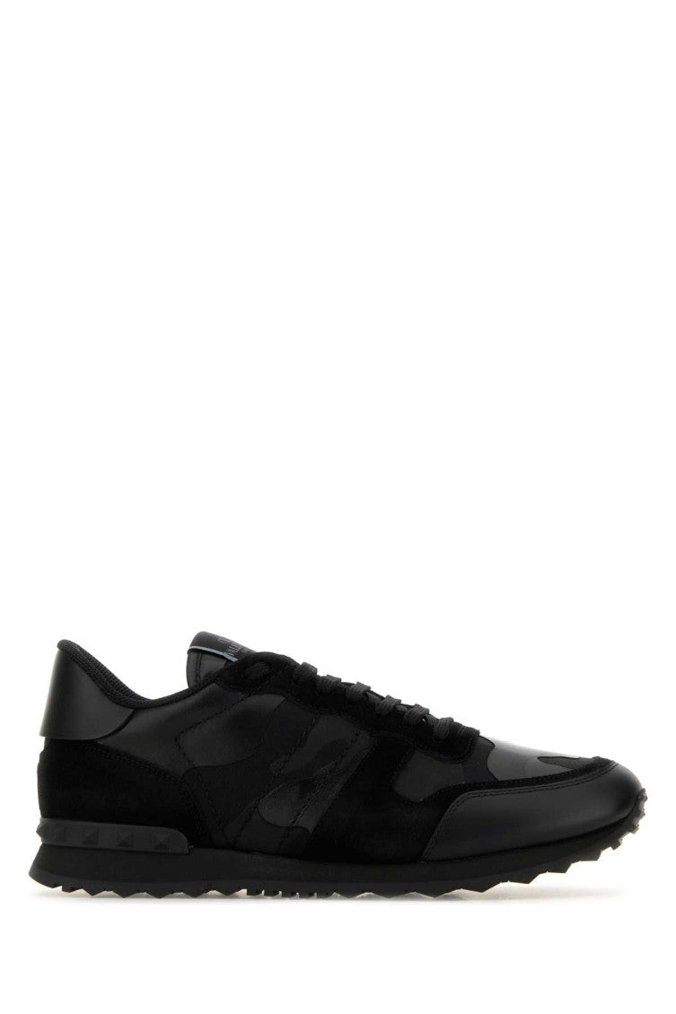 Black Rockrunner Camouflage Sneakers 1