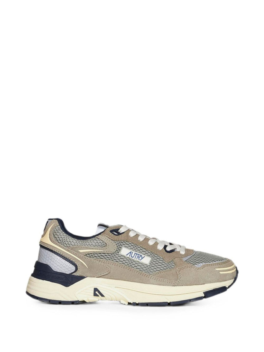 Beige Logo Sneakers 1