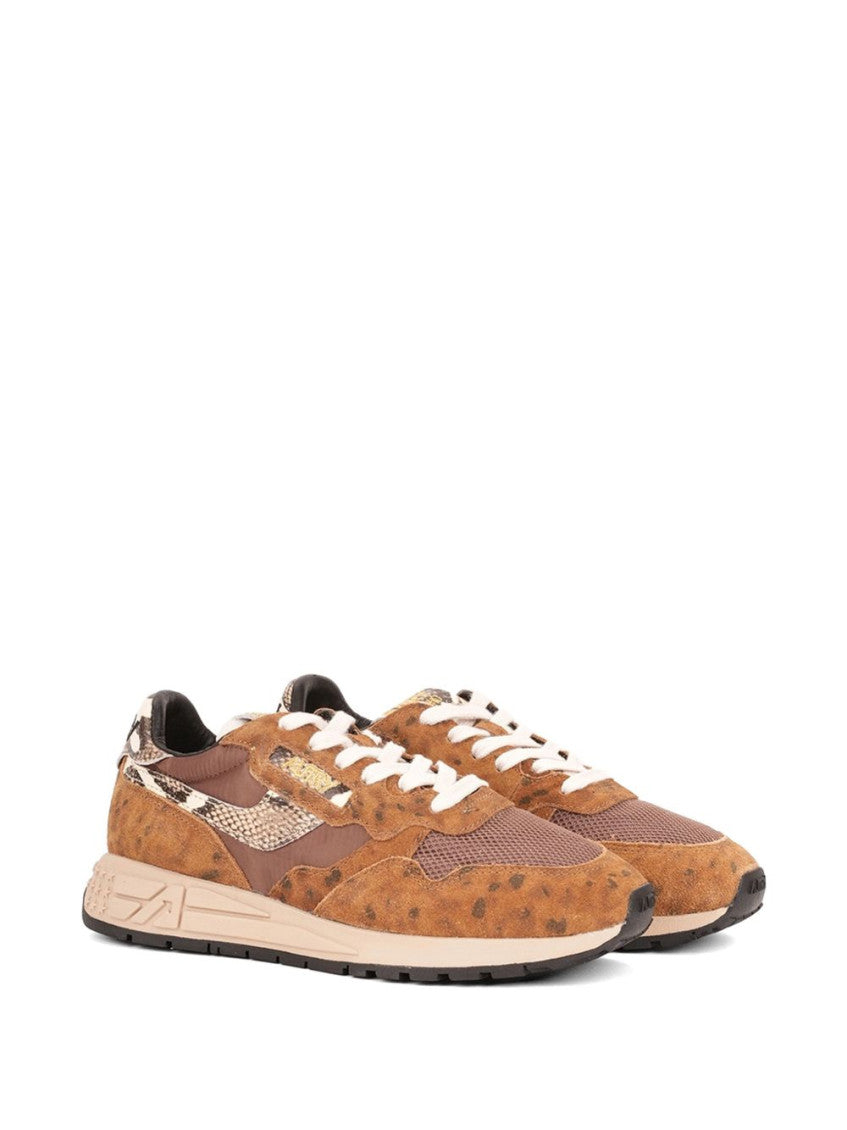 Leopard Print Lace Up Sneakers 2