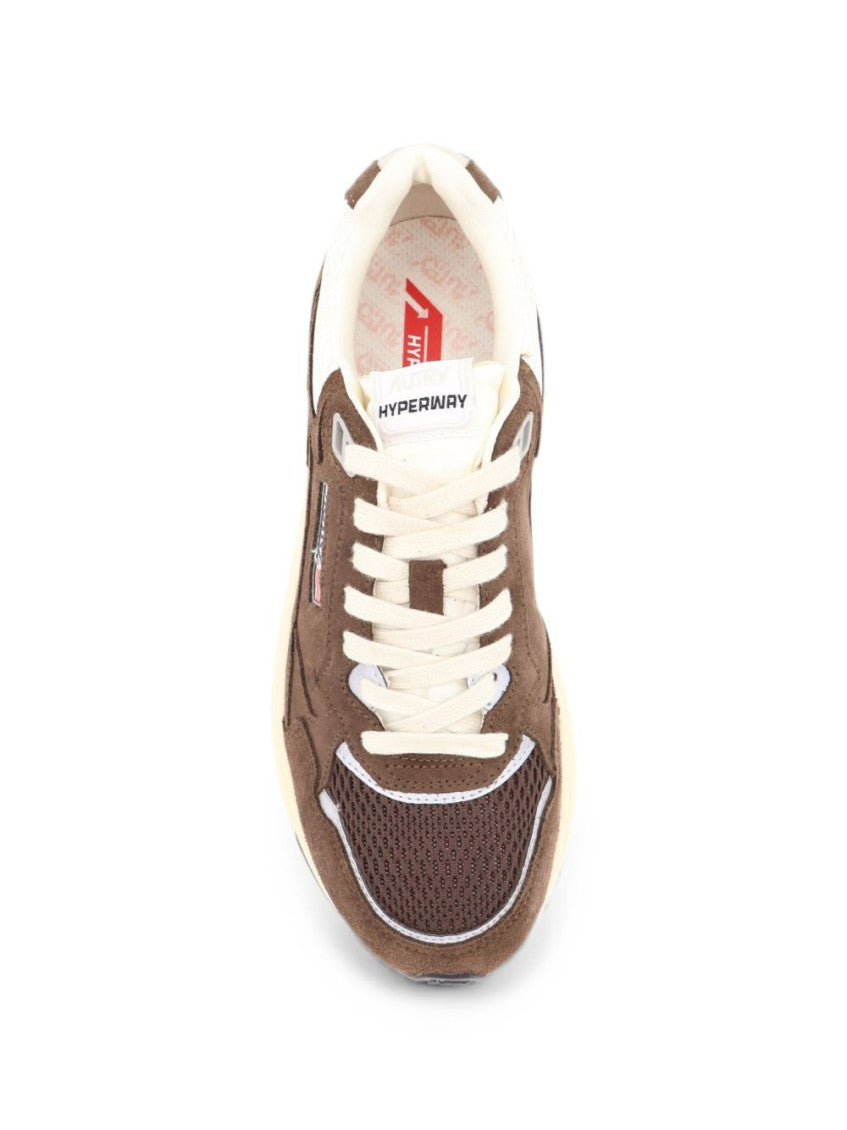 Brown Color Block Sneakers 4
