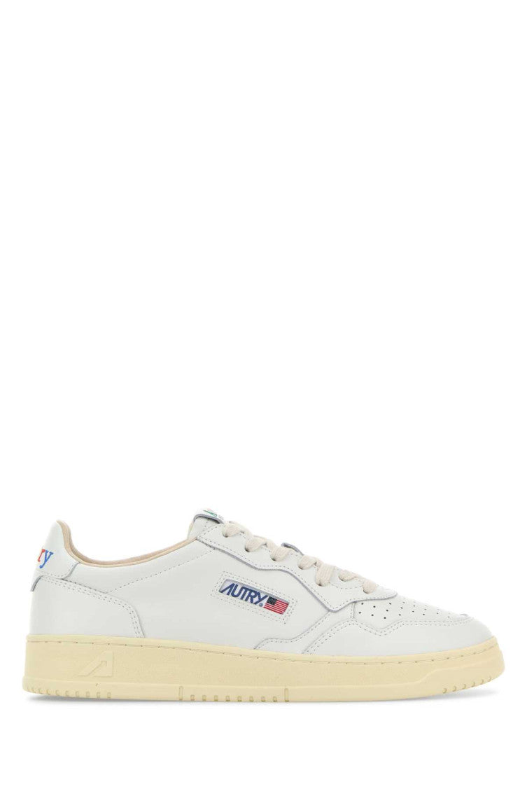 White Leather Sneakers 1