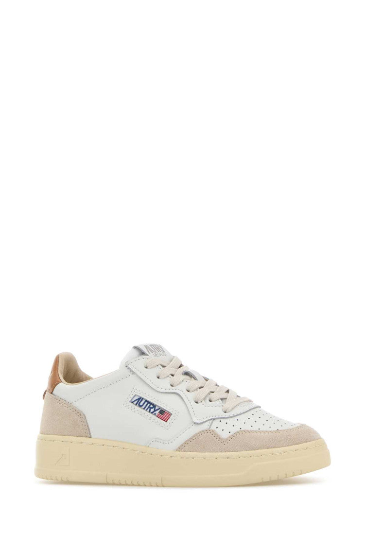 White Color Block Sneakers 2