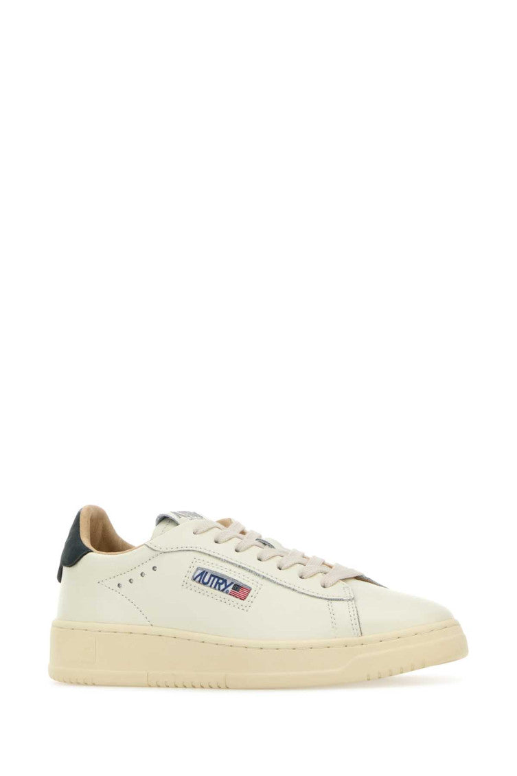 White Color Block Sneakers 2