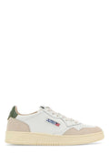 White Color Block Sneakers 1