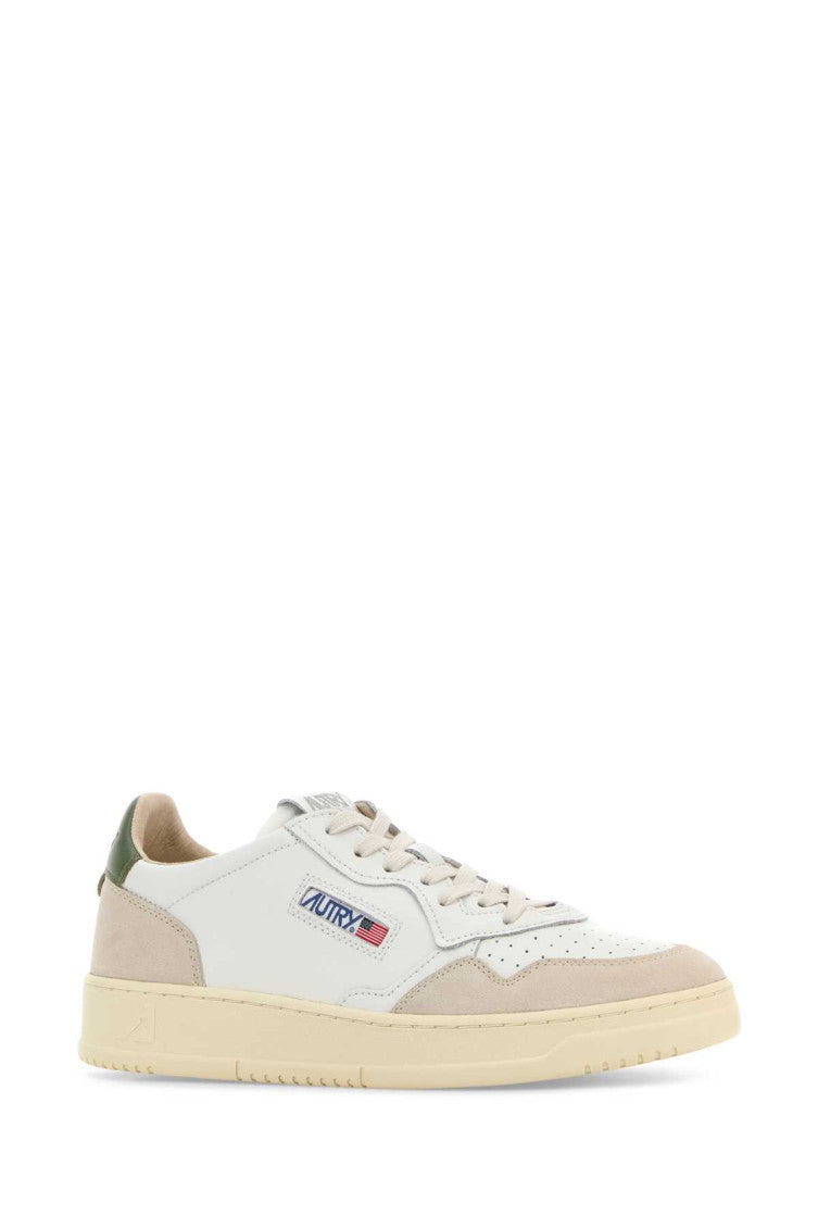 White Color Block Sneakers 2